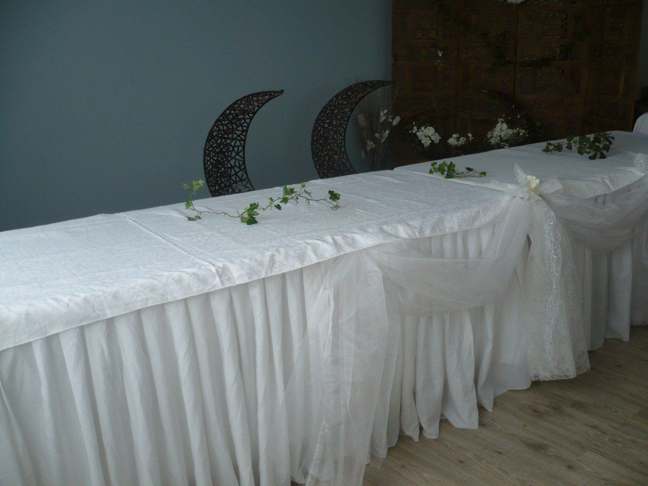 Jupe De Table En Tulle 3ft/91cm - Blanc | 3 Couches | Pour Mariage, Anniversaire, Fête | Décoration Élégante